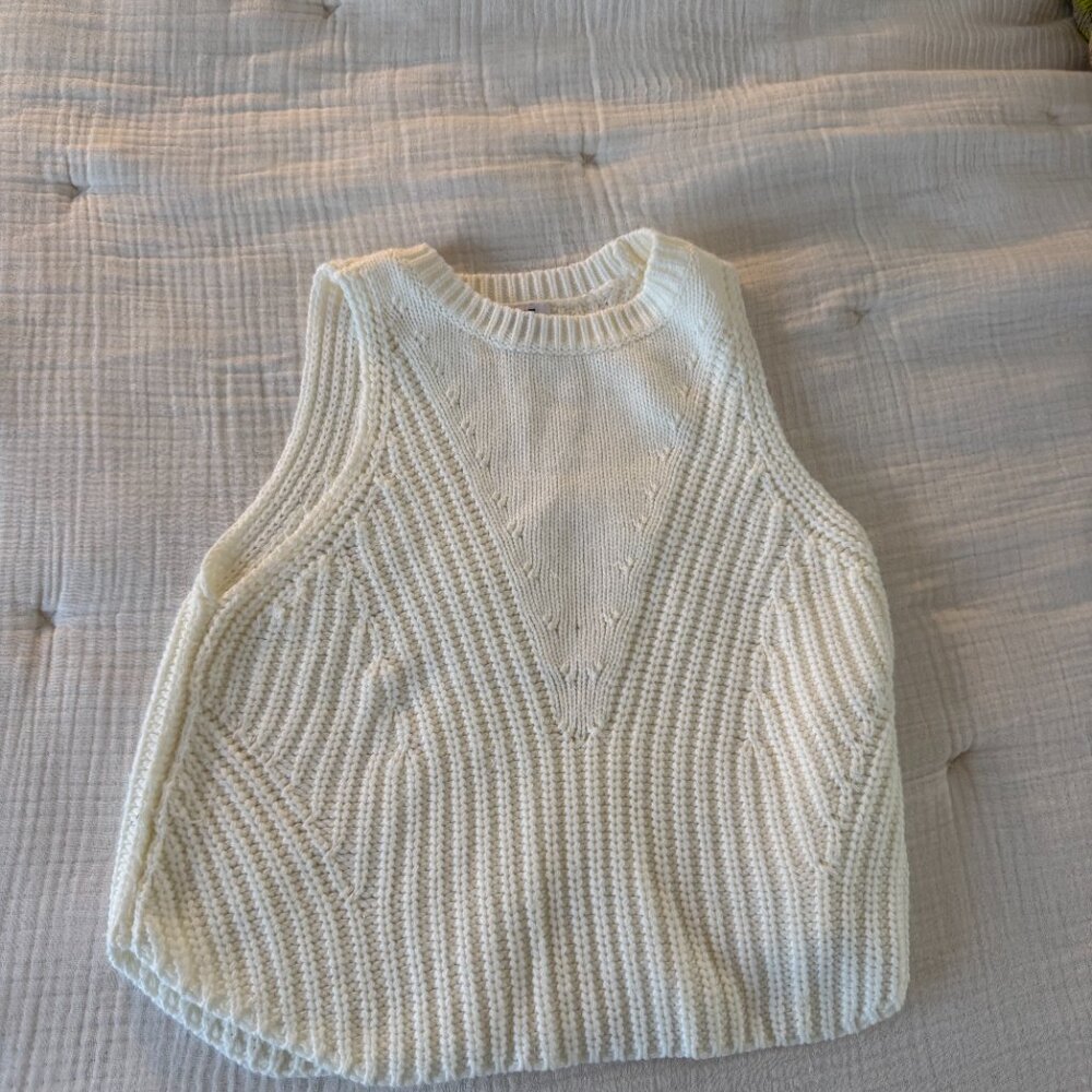 525 Ivory Sweater Tank - Picture 3 of 5